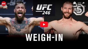 LIVESTREAM: UFC 246 ceremoniál váženia McGregor vs Cowboy