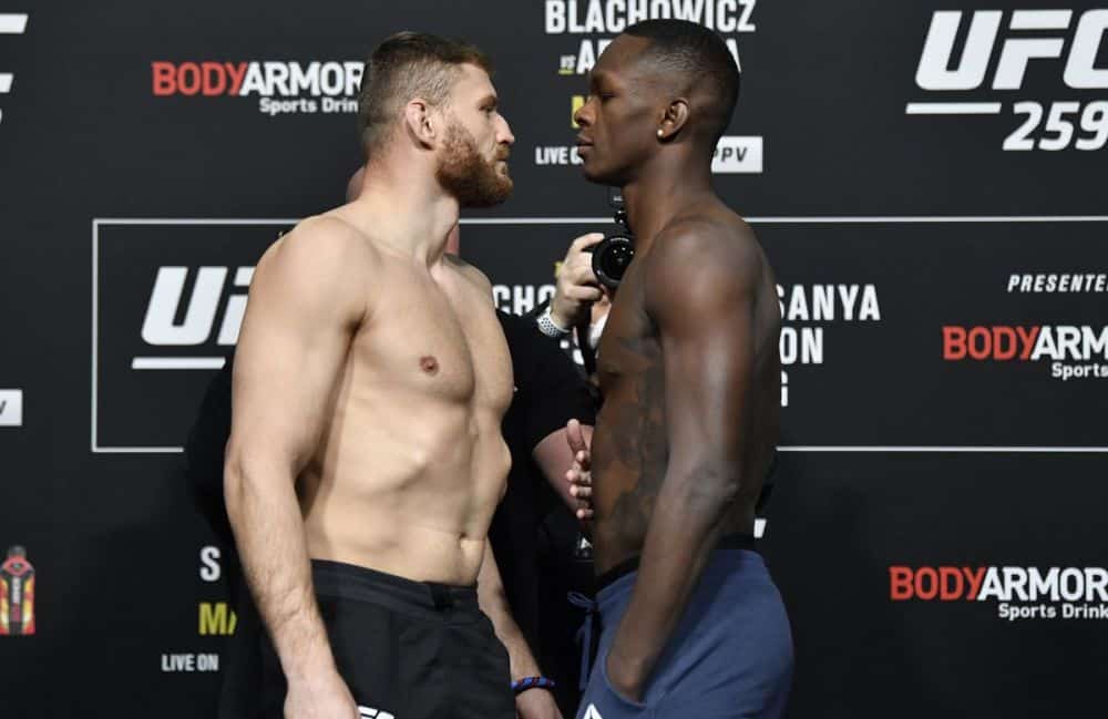 Jan Blachowicz Israel Adesanya