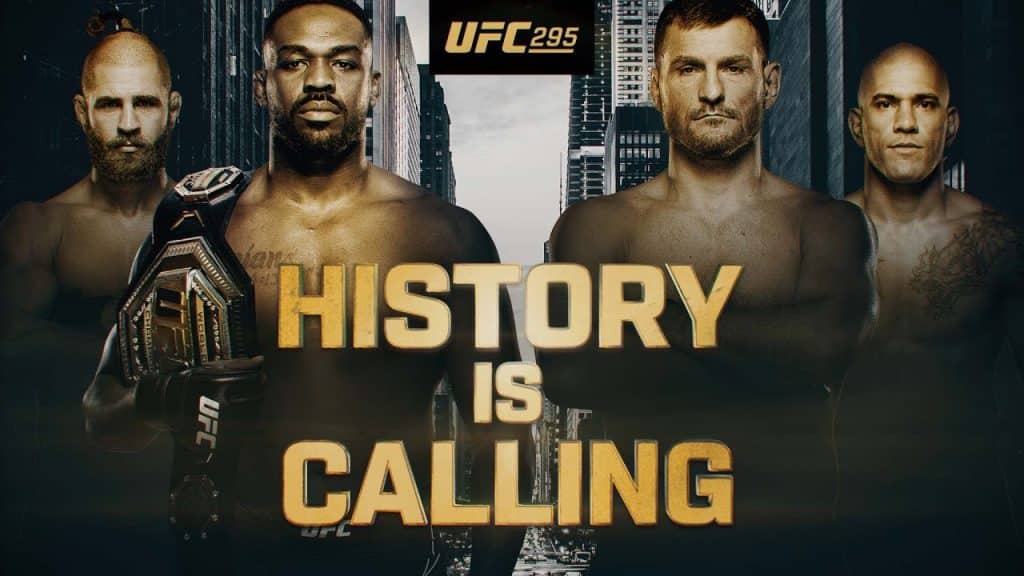 UFC 295 s titulovými zápasmi Jones vs Miocic a Procházka vs Pereira