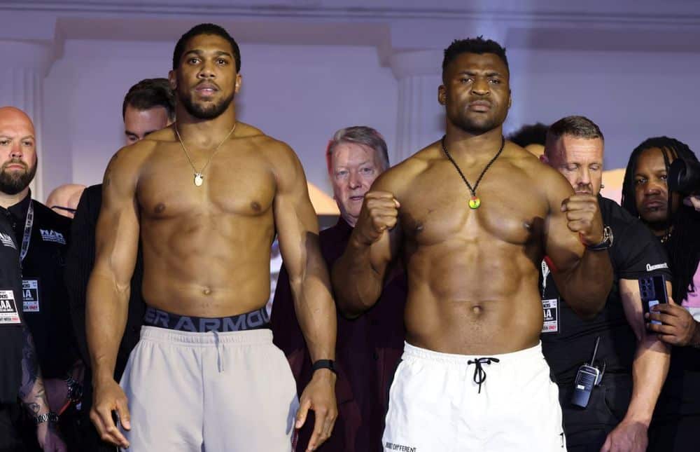 Anthony Joshua vs Francis Ngannou: výsledky váženia