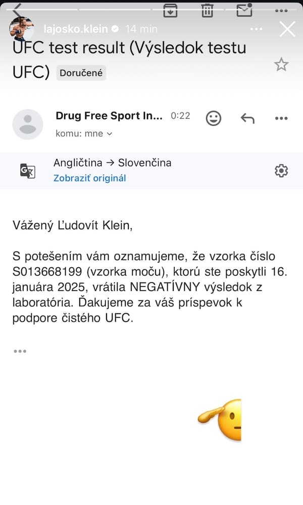 Ľudovít Klein sa pochválil dobrou správou a znova dokázal svoju profesionalitu