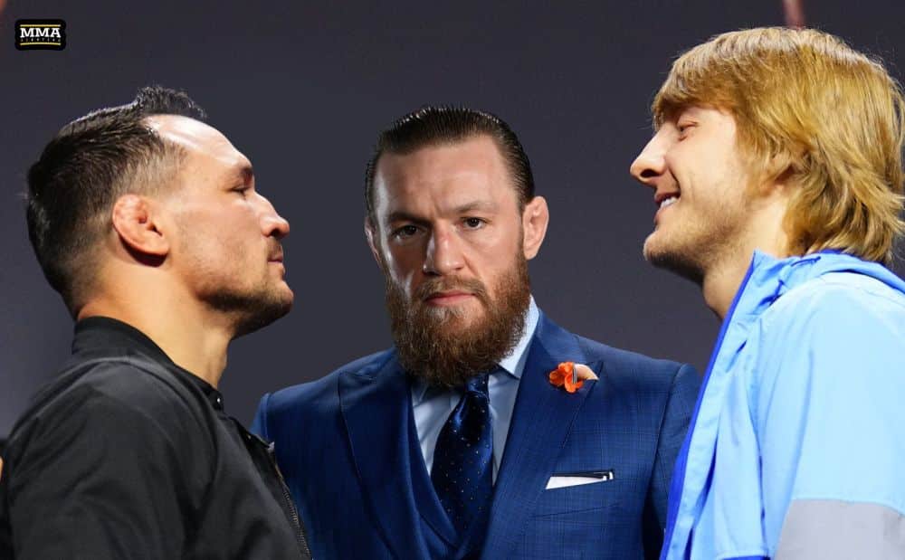 Michael Chandler a Paddy Pimblett takto