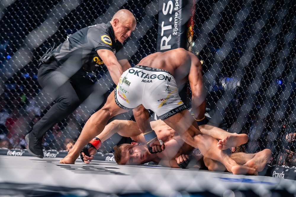 Jakub Dohnal reaguje na 19-sekundové KO od Brazílčana Wanderleya na turnaji OKTAGON 71